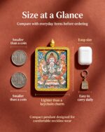 Four-Armed Guanyin Bodhisattva Rat Zodiac Pendant - Image 5