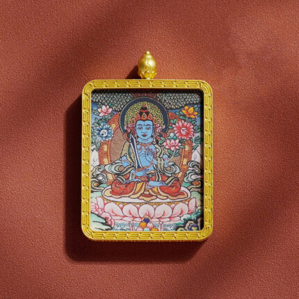 Akasagarbha Bodhisattva Ox Tiger Zodiac Pendant