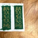 Pure hand-painted Thangka Green Tara Mantra
