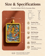 Manjushri Bodhisattva Rabbit Zodiac Pendant – Exam Success - Image 4
