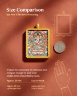 Vairocana Buddha Sheep Monkey Zodiac Pendant - Image 5