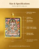 Vairocana Buddha Sheep Monkey Zodiac Pendant - Image 4