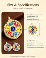 Hand-painted mineral pigment mandala black gold five-character scripture Thangka six-character mantra round small Thangka - Image 4
