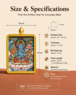 Akasagarbha Bodhisattva Ox Tiger Zodiac Pendant - Image 3