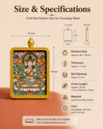 Vairocana Buddha Sheep Monkey Zodiac Pendant - Image 4