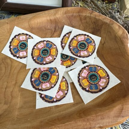 Pure hand-painted Thangka six-character mantra
