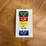 Five hand-painted Thangka Gods of Wealth - Image 5