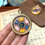 Pure hand-painted Thangka six-character mantra - Image 3