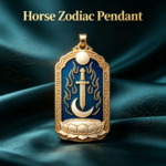Mahasthamaprapta Thangka Pendant | Horse Zodiac Guardian Amulet