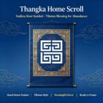 Tibetan Huiwen Meander Pattern Thangka Wall Scroll