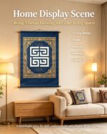 Tibetan Huiwen Meander Pattern Thangka Wall Scroll - Image 5