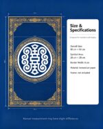Tibetan Longevity Tuan Shou Pattern Thangka Home Scroll - Image 2
