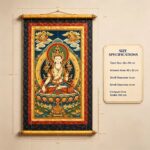 Inner Mongolian Characteristic Thangka White Tara Silk Scroll Wall Art for Meditation Room Worship - Image 3