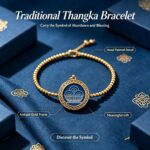 Tibetan Bumpa Huang Dan Thangka Beaded Bracelet