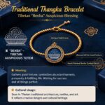 Tibetan Bumpa Huang Dan Thangka Beaded Bracelet - Image 6