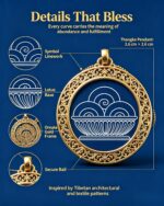 Tibetan Bumpa Huang Dan Thangka Beaded Bracelet - Image 2