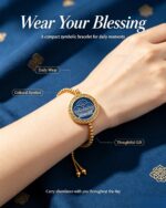 Tibetan Bumpa Huang Dan Thangka Beaded Bracelet - Image 3