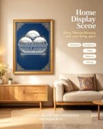 Tibetan Bumpa Treasure Vase Thangka Framed Wall Art - Image 4