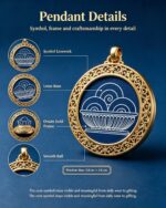 Tibetan Huang Dan Bumpa Thangka Blessing Pendant - Image 2