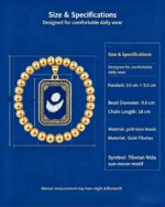 Nida Sun Moon Tibetan Thangka Bracelet, Ancient Bon Astrological Totem Woven Prayer Band - Image 5
