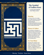 Yongzhong Endless Swastika Tibetan Thangka Wall Art, Traditional Continuous Totem Living Room Hanging Decor - Image 6
