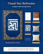 Yongzhong Endless Swastika Tibetan Thangka Wall Art, Traditional Continuous Totem Living Room Hanging Decor - Image 5