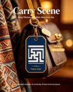 Yongzhong Endless Swastika Thangka Pendant, Traditional Tibetan Continuous Pattern Blessing Ghau Amulet - Image 4