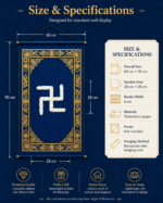 Yongzhong Swastika Tibetan Thangka Wall Art, Ancient Tibetan Symbol Living Room Hanging Decor - Image 4