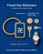 Tibetan Yongzhong Swastika Symbol Thangka Bracelet, Eternal Cycle & Vitality Adjustable Woven Wristband - Image 5