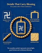 Tibetan Yongzhong Swastika Symbol Thangka Bracelet, Eternal Cycle & Vitality Adjustable Woven Wristband - Image 2