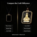 Manjushri Bodhisattva Rabbit Zodiac Pendant - Image 4