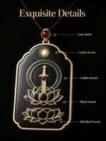 Akshagarbha Bodhisattva Ox & Tiger Zodiac Pendant - Image 2