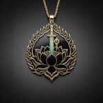 Rooster Zodiac Patron Saint Acala Pendant