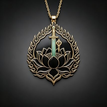 Rooster Zodiac Patron Saint Acala Pendant
