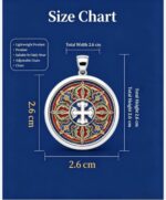 Jia Zha Cross Vajra Tibetan Thangka Pendant Ancient Protective Symbol Jewelry - Image 4
