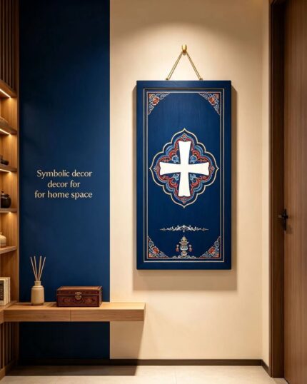 Jia Luo Cross Symbol Tibetan Thangka Wall Art Ancient Sacred Pattern Home Decor Scroll Painting