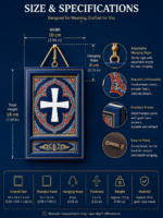 Jia Luo Cross Symbol Tibetan Thangka Wall Art Ancient Sacred Pattern Home Decor Scroll Painting - Image 4