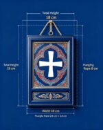 Jia Luo Cross Symbol Tibetan Thangka Wall Art Ancient Sacred Pattern Home Decor Scroll Painting - Image 2