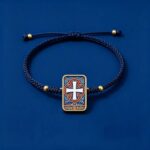Jia Luo Cross Symbol Tibetan Thangka Bracelet Ancient Sacred Pattern Woven Jewelry