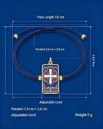 Jia Luo Cross Symbol Tibetan Thangka Bracelet Ancient Sacred Pattern Woven Jewelry - Image 4