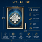 Bai Mu Ze Eternal Auspicious Knot Tibetan Thangka Print Sacred Symbol Wall Decor - Image 4