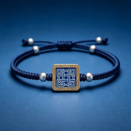 Bai Bei Wu Circular Auspicious Knot Tibetan Braided Bracelet Lucky Charm