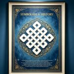 Bai Mu Ze Eternal Auspicious Knot Tibetan Thangka Print Sacred Symbol Wall Decor - Image 6