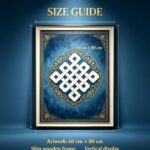 Bai Mu Ze Eternal Auspicious Knot Tibetan Thangka Print Sacred Symbol Wall Decor - Image 4