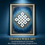 Bai Mu Ze Eternal Auspicious Knot Tibetan Thangka Print Sacred Symbol Wall Decor - Image 2