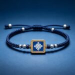 Bai Mu Ze Eternal Auspicious Knot Tibetan Braided Bracelet Spiritual Lucky Charm
