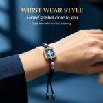 Bai Mu Ze Eternal Auspicious Knot Tibetan Braided Bracelet Spiritual Lucky Charm - Image 4
