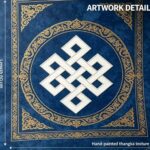 Ba Bei Endless Knot Tibetan Thangka Print Traditional Symbol Wall Decor - Image 2