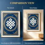 Ba Bei Endless Knot Tibetan Thangka Print Traditional Symbol Wall Decor - Image 6