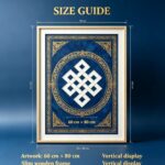 Ba Bei Endless Knot Tibetan Thangka Print Traditional Symbol Wall Decor - Image 5